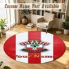 Round Rug Custom NameSouthampton FC Pattern Non Slip Carpet Home Floor Decor