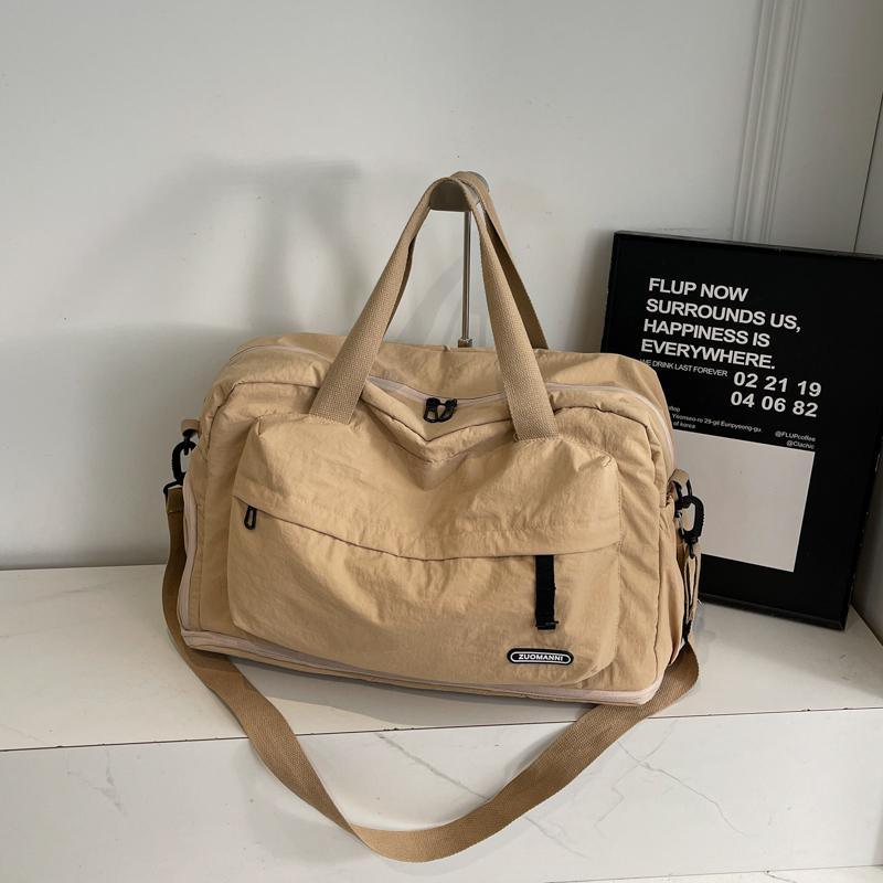 Women's Lightweight Foldable Travel Duffel Bag,Large Capacity Multi Compartment Travel Luggage Bag,Nylon Sports Gym Tote Bags