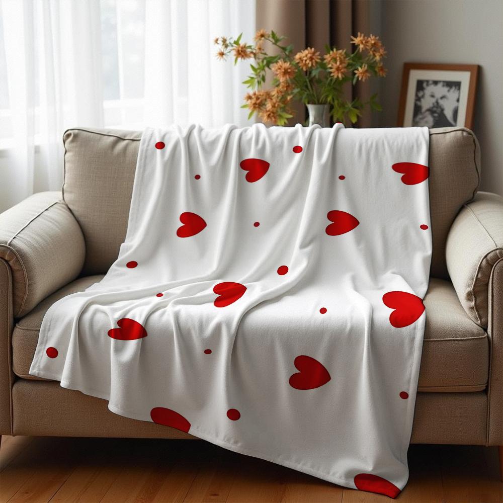 Red Chili Pepper Cartoon Anime Print Flannel Blanket Soft Warm Throw for Kids Bedroom Sofa Christmas Office Car