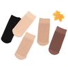 5 párů Dámské Nylonové elastické krátké kotníkové průhledné punčochy Hedvábné krátké ponožky Purecolor
