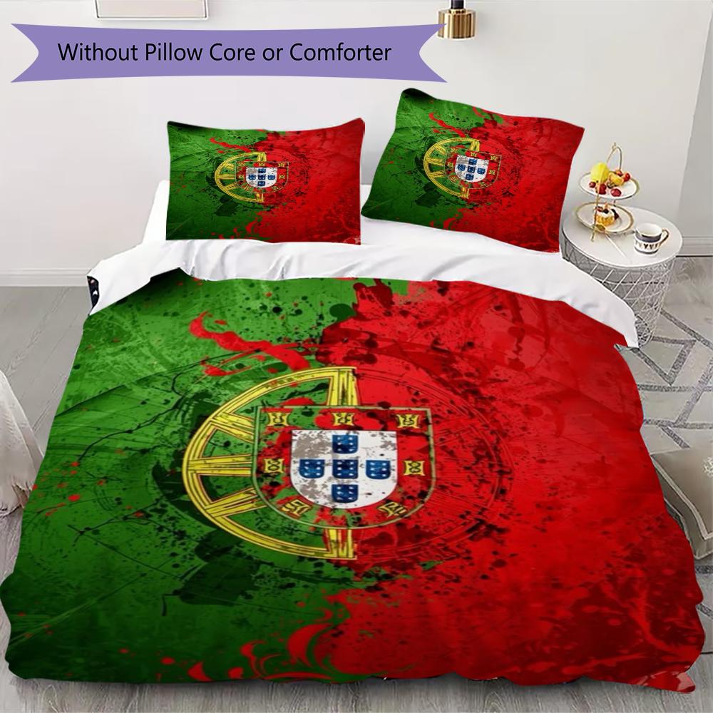 FPF Pattern Bedding uilt Set uilt Cover Pillowcase Home Decoration Birthday Gift (1 * duvet cover + 2 * pillowcase without core)