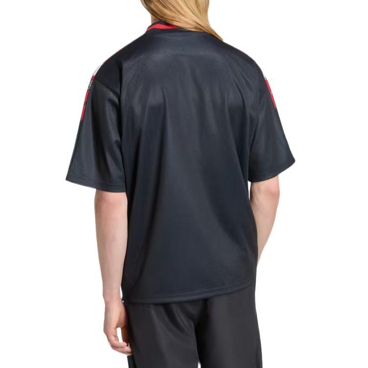 Adidas Manchester United Soccer Jerseys Men's Black V Neck Moderate KH4804