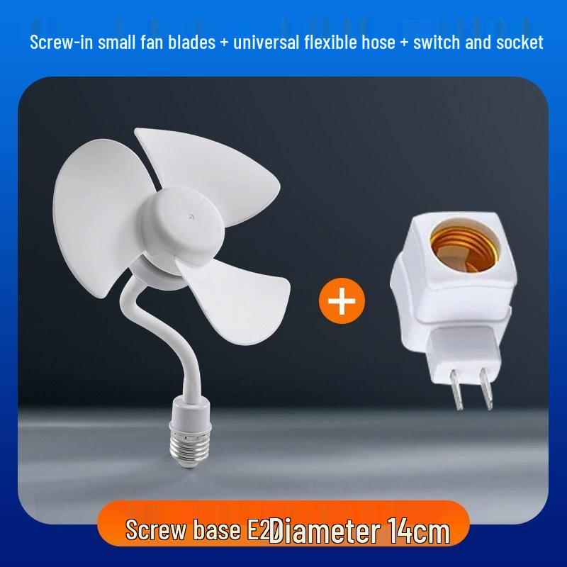 Multi-functional Socket Fan: Small Whirlwind Wall-mounted or Floor-standing Fan for Toilet and Kitchen