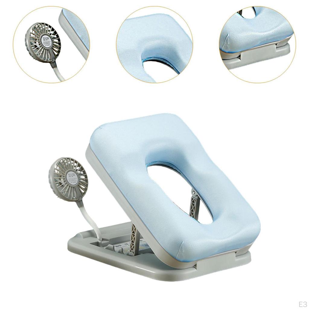 Papa Pillow with Fan Face Cradle Hollow Design Lightweight Multifunction Neck Cushion Sleep Sleeping
