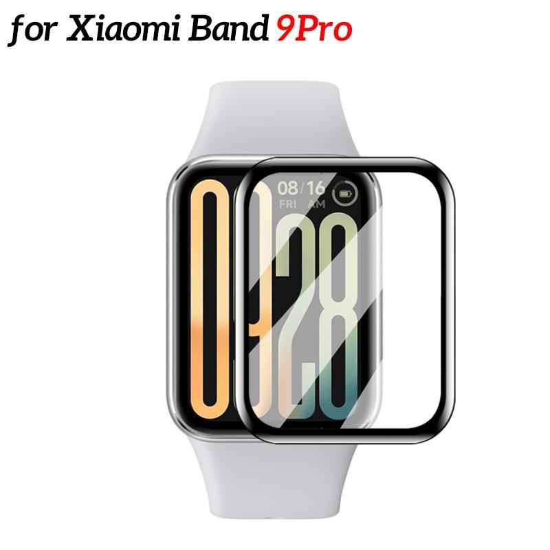 Smartwatch Screen Protectors for Xiaomi Miband 10 9Pro 8 9Active 3D Curved Flexible Anti-scratch Protective Films for Mi Band 10