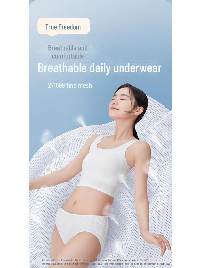Sterilized Cotton Disposable Underwear for Men & Women - Large Size