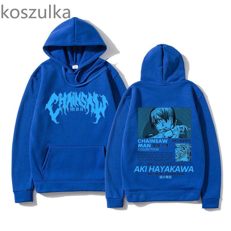 Chainsaw Unisex Hoodie Aki Hayakawa Unisexga Hoodies Unisex Anime Unisex/Damen Streetwear Pullover Harajuku Sweatshirts Grafikkleidung
