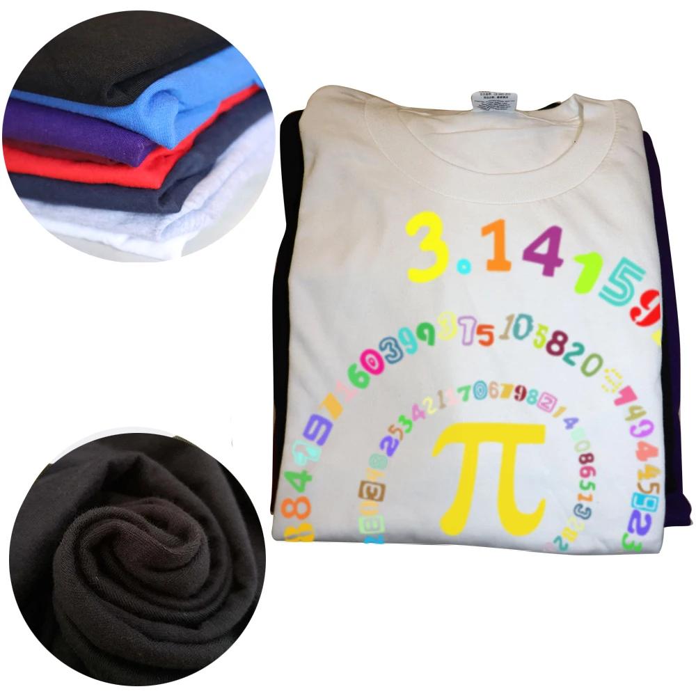 Lustige Pi-Tag Grafik T-Shirts Herren Damenmode Lässiges T-Shirt 100% Baumwolle Locker Übergroß Mathe 3.14 T-Shirt
