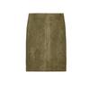 Spring New Suede Texture Mid Waist Midi Dress 4344156 Pilot Jacket Outwear 4344155