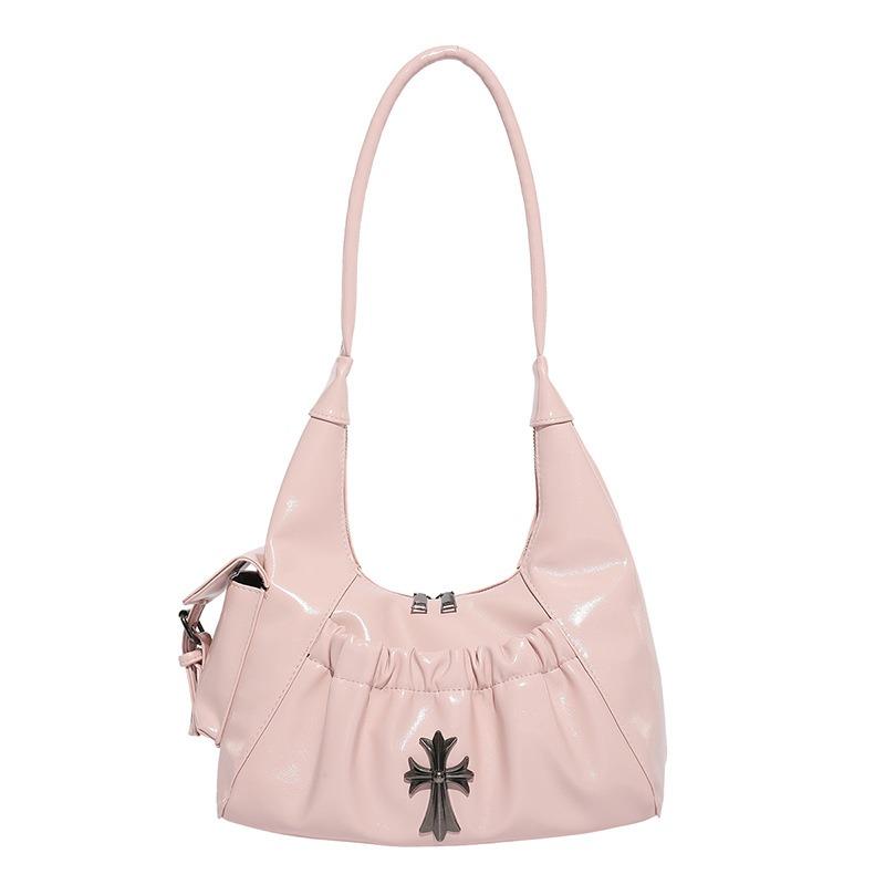 Niche retro Spice Girl armpit bag women's summer new high-value shoulder bag pleated dumpling bag