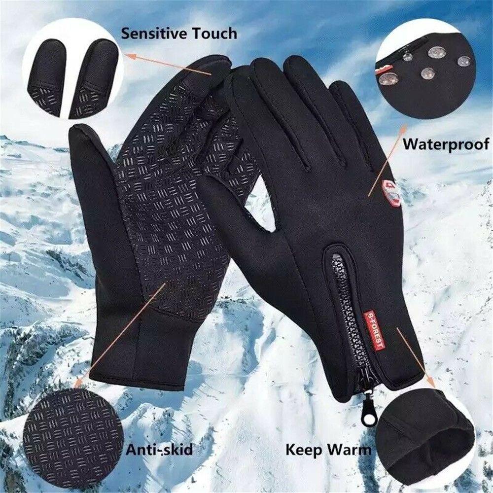Warm Cycling Gloves Windproof Thickened Thermal Gloves Fashion Winter Gloves for Men Women