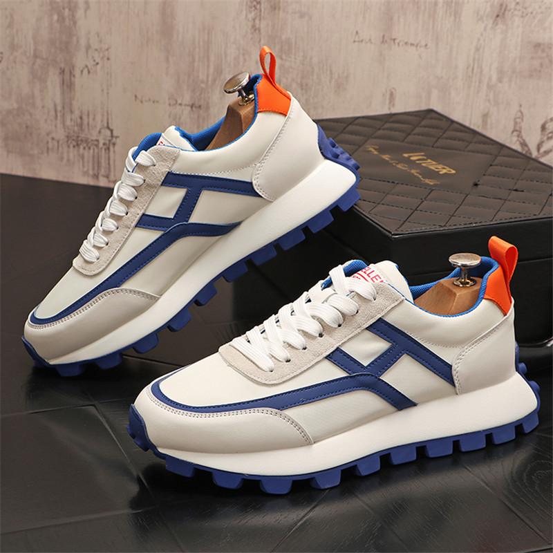 

2024 Новые мужские кроссовки для скейтбординга Удобные и дышащие вулканизированные туфли Модные туфли на платформе со шнуровкой Sapato Masculino 38