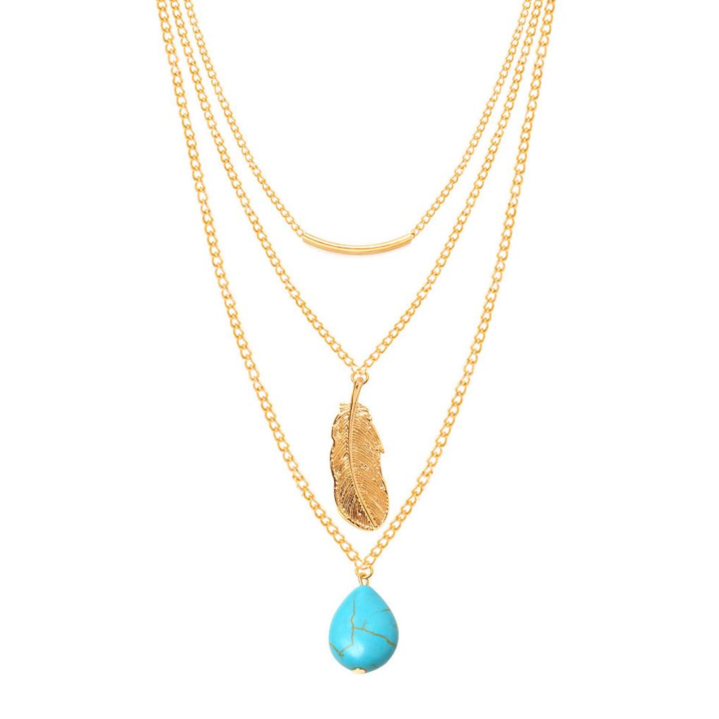 Fashion Chain Necklace Delicate Adjustable Leaves Elegant Sturdy Hanging Pendants Valentines Day Layered Necklaces for Women