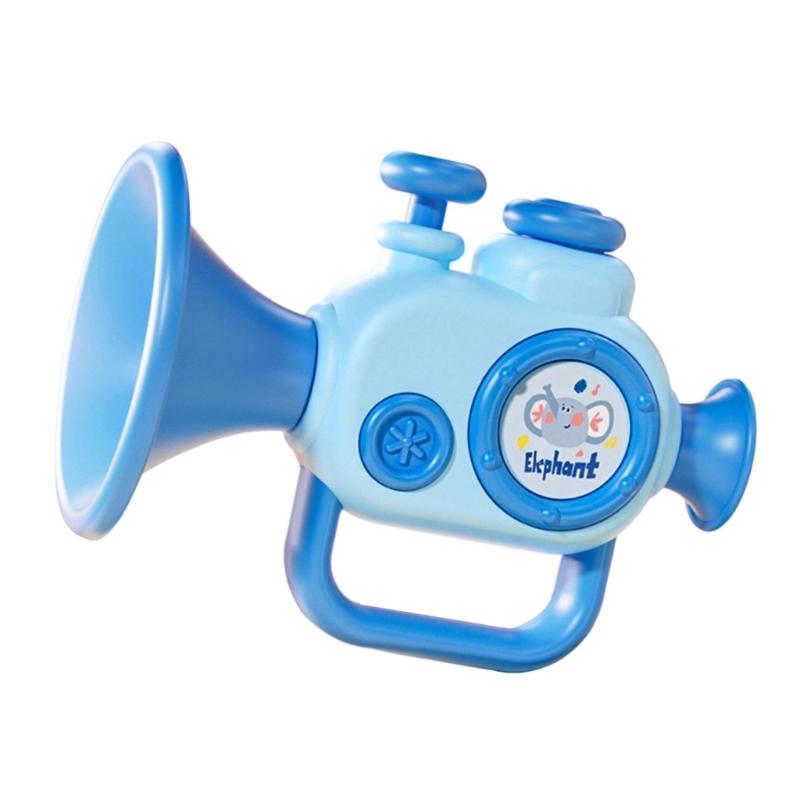 

Kids Blowing Toy Trumpet Enhances Motor Skills And Interaction For Toddlers Whistle Flute Toy синій