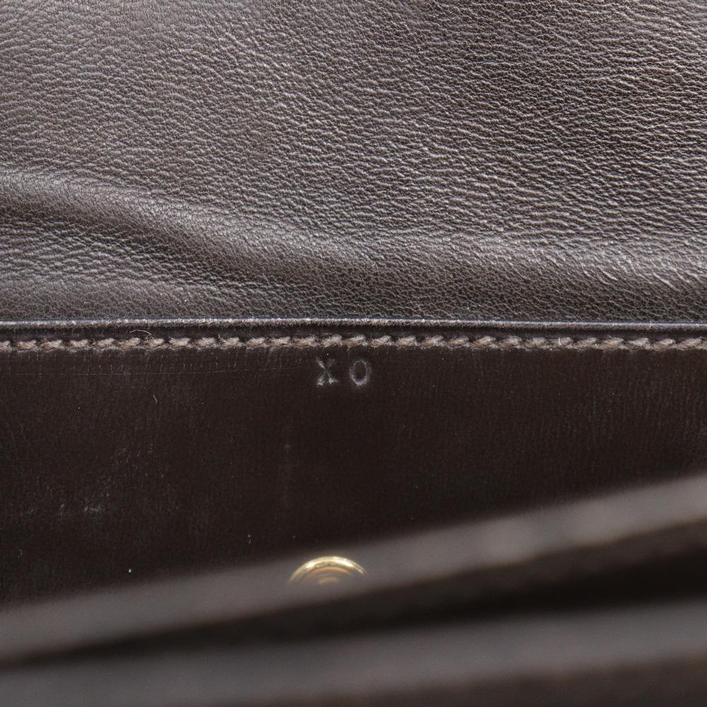 Hermes Paronniere Handtasche vintage Braun Box carf Damen Gebraucht