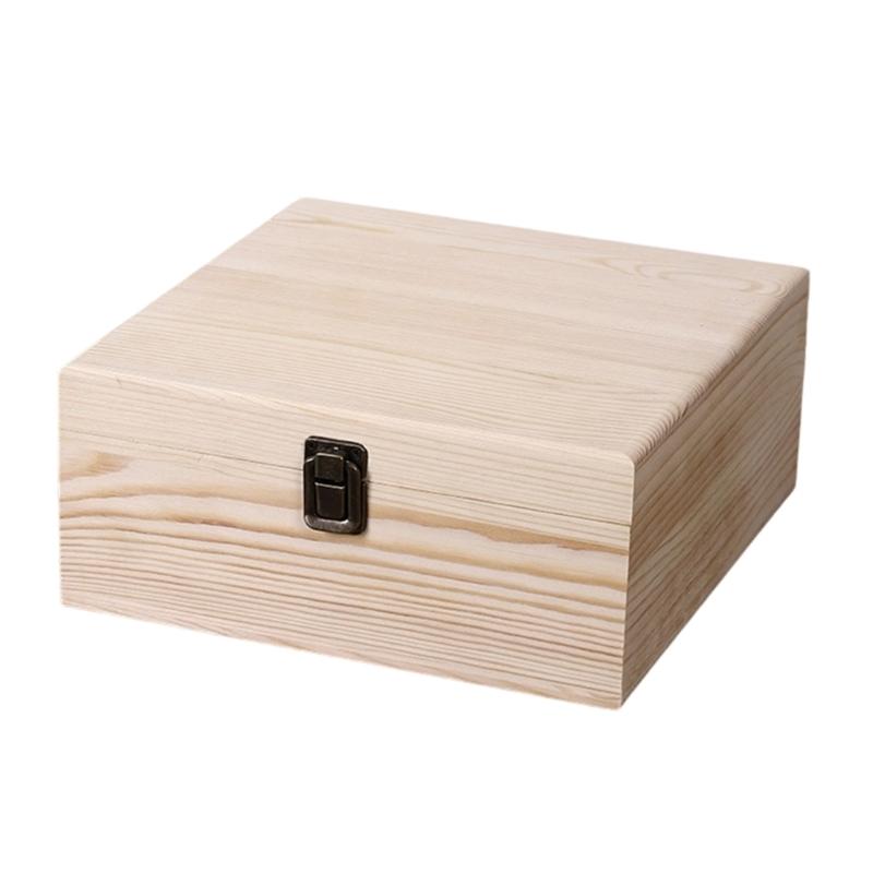 Reusable Pine Storage Box For Wedding Celebration Bridesmaid Gifts And Small Item Organization Jewelry Organiser