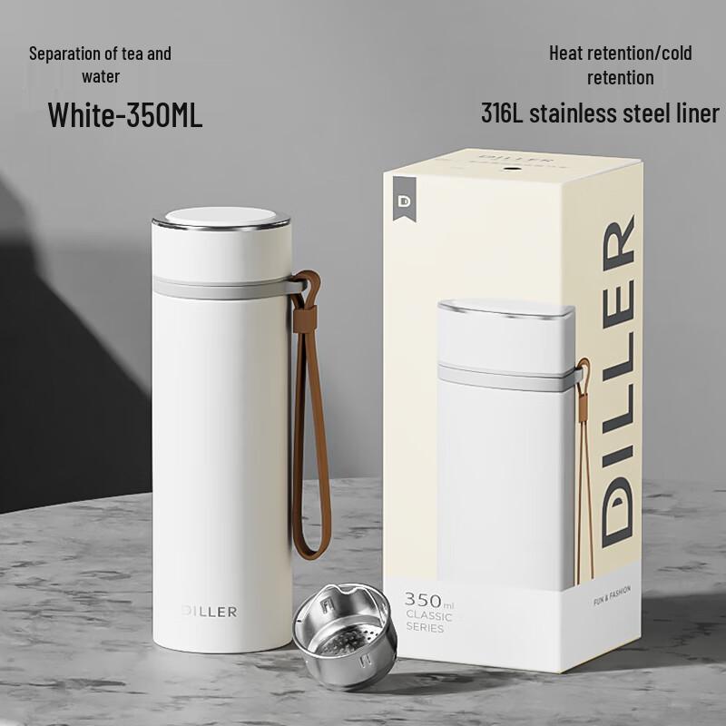Diller 316L Stainless Steel Insulated Tea Infuser Bottle