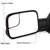 Pair Driver Passenger Side Power Heated Towing Mirror Glass For 05-09 Dodge Ram 1500 2500 3500