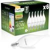 6X LED-Glühbirne E14 Kerze Ba35 5W = 40W 470Lm 3000K Warmweiß 180° Lumiled