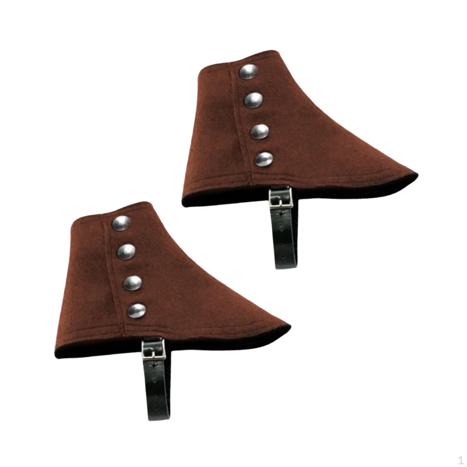 Гангстерские гетры на день рождения в винтажном стиле 1920-х годов, средневековые пиратские бахилы кофейный