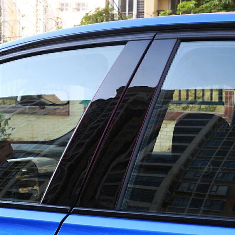 For BMW 3-Series 335i 328i 2006-11 6x Window Pillar Posts Door Trim Cover Black