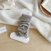 Leg Warmers Women Autumn and Winter Knitted Foot Cover Black White Long Socks JK Japanese Fashion Lolita Sweet Girls Leg Warmers