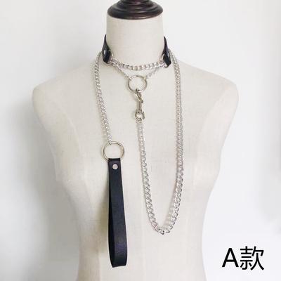 Fashion  Punk Gothic Vintage Necklace Leather Collar Gothic Heart Pendants