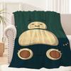 Süße Cartoon P-Pokemon S-Snorlax Decke Plüsch Nickerchen Sofa Teppich für Wohnzimmer Warmes Büro Schlafzimmer Geburtstag Zuhause Reise Kindergeschenke