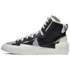 Sacai X Blazer Mid Black Grey Unisex Sneakers Black-anthracite BV0072-002