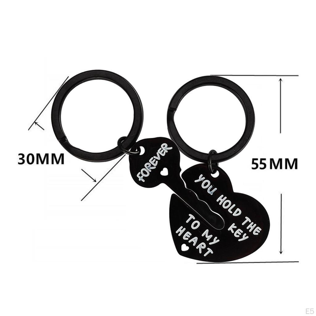 2 X Valentine's Day Keychain Car Boyfriend Girlfriend Couple