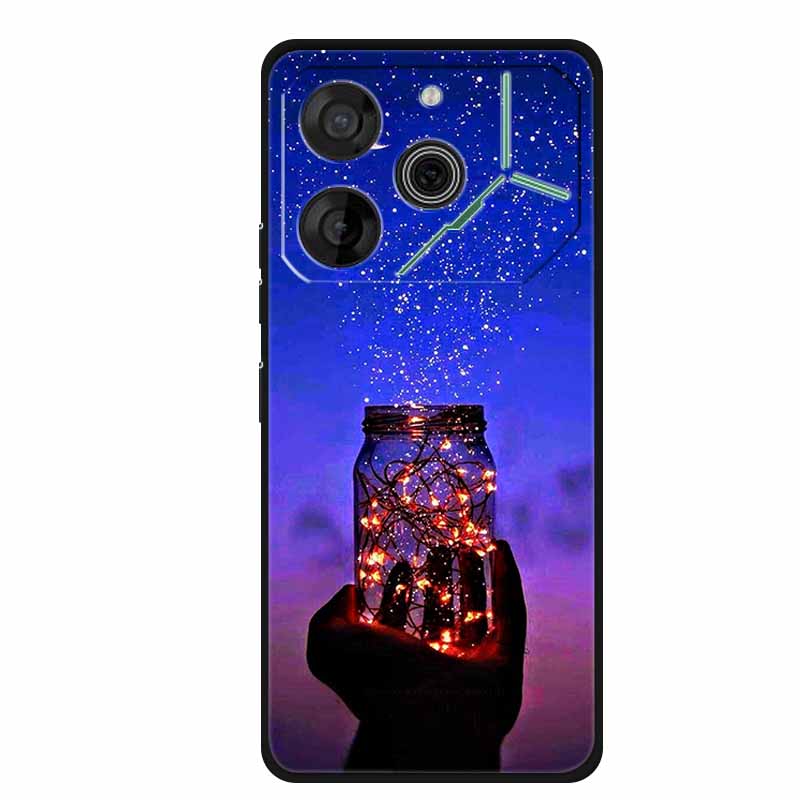 For Tecno Pova 6 Case Luxury TPU Soft Silicone Phone Cases Back Cover for Tecno Pova6 2024 6.78" Shockproof Love New Cute Coque