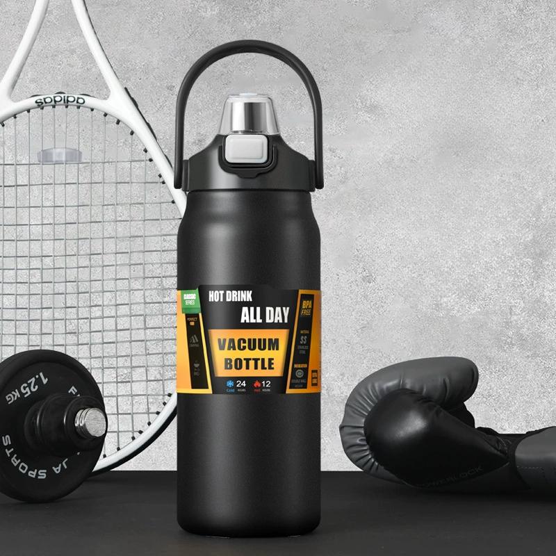 304 Stainless Steel Insulated Cup, Outdoor Portable Vacuum Bottle, Hot and Cold Sports Large Capacity Water Bottle