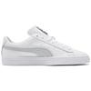 PUMA Basket Classic 21 Unisex White Grey Low Top Sneakers Minimalist 374923-12