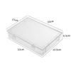 Boîte en Plastique Transparent Grande Capacité avec Couvercle Anti-poussière Organisateur de Câbles et Articles Divers Boîte Multifonctionnelle de Rangement pour Cartes