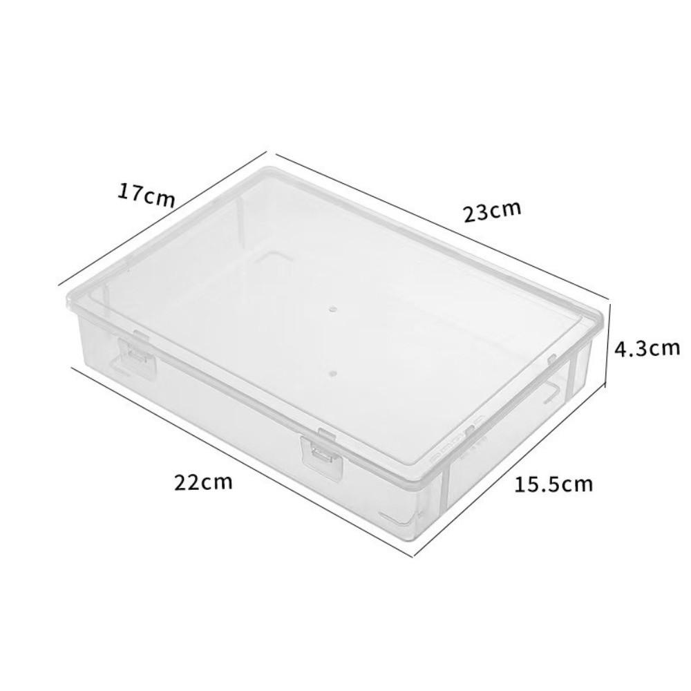 Scatola di Plastica Trasparente ad Alta Capacità Antipolvere con Coperchio Organizzatore per Cavi e Oggetti Vari Multifunzionale Scatola per Gioielli