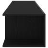 TV Cabinet in Black Oak Look 135 x 39 x 30 cm Engineered Wood