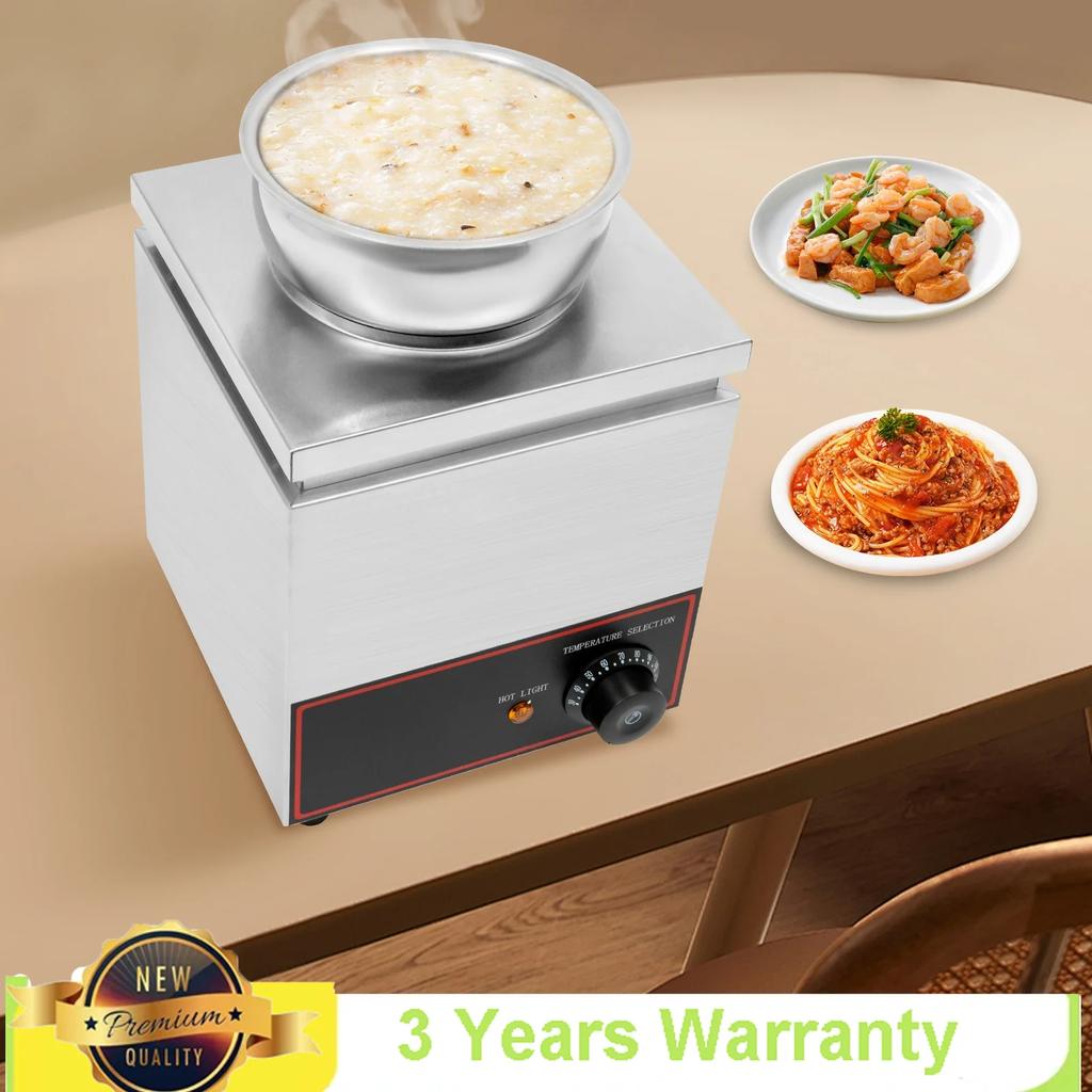 Bymaocar 4l/4.23qt Commercial Food Warmer Adjustable Temperature With Spoon Compact And Lightweight For Buffet,Shotels,Weddings