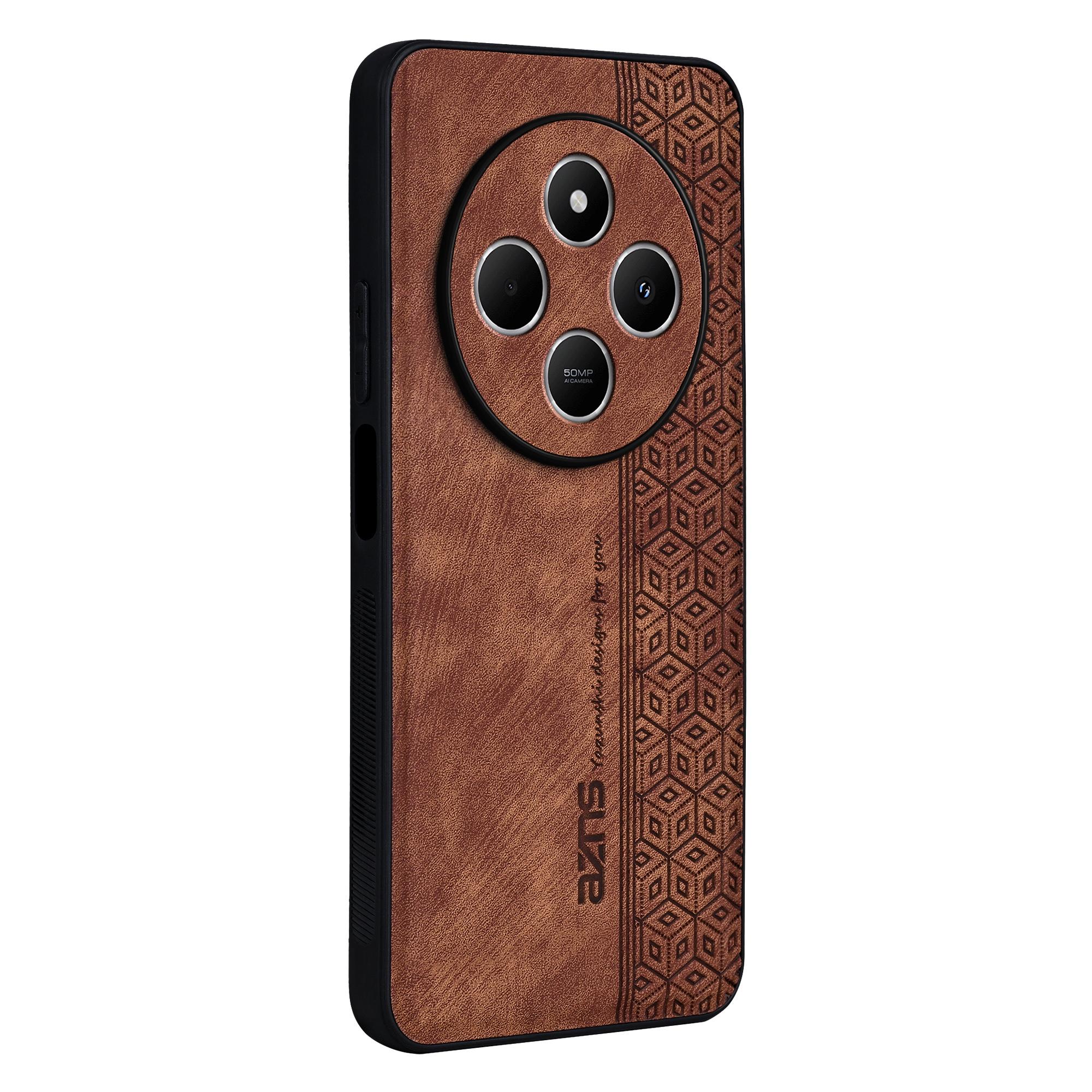 

AZNS For Xiaomi Poco C75 4G/Redmi 14R 5G/14C 4G Case Protective PU Leather Covered TPU Phone Shell A