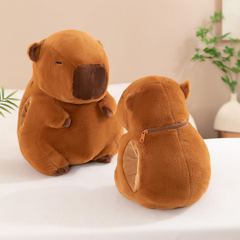 Hand Warmer Capybara Plush Toy Stuffed Animal Doll Cute Decoration Kids Gift