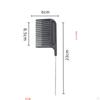 Fine Comb Steel Pin with Stainless Pintail for Sectioning and Styling Tool Barbers Anti Static