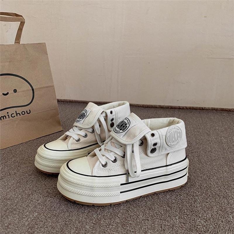 Children's trendy brand canvas shoes spring new boys' shoes girls' little white shoes baby board shoes soft-soled student shoes