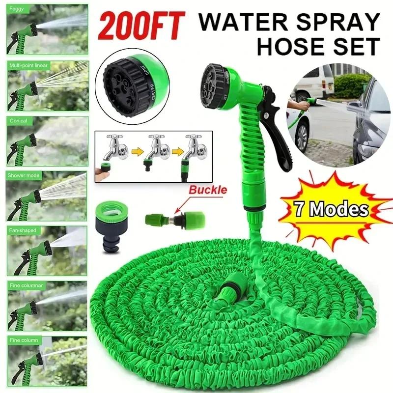 1pcs 75ft High Pressure Extendable Magic Hose, 7 Functions of Water Spraying, Car Washing, Water Gun, Home Watering Garden Hose