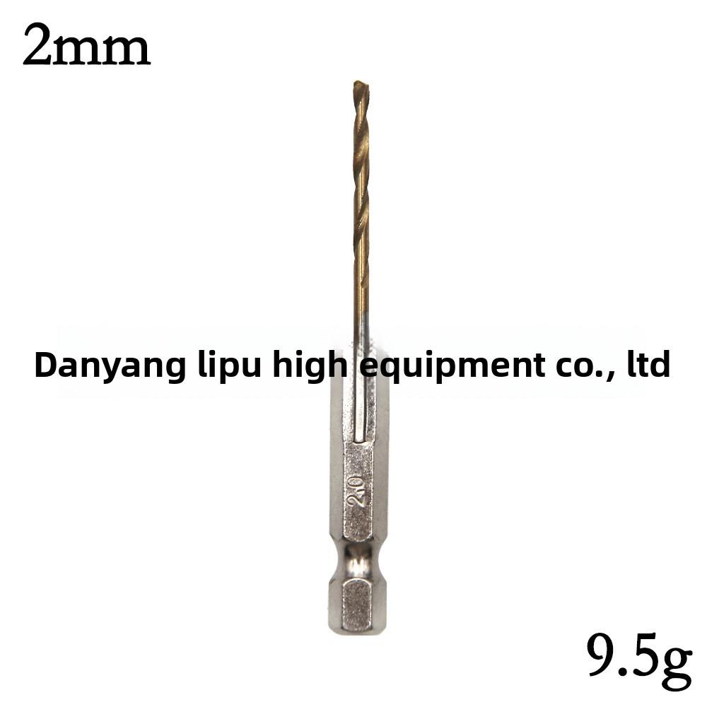 Set 13 Piese Burghie elicoidale cu coadă hexagonală placate cu titan 1,5 6,5 mm pentru mașină de găurit electrică, șurubelniță și șurubelniță pneumatică