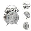 Analog Alarm Clock Desk Home Gift Hotel Luminous Dial Silent Non Ticking for Heavy Sleepers