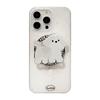 Double-layer imd magnetic suction bracket 17pro max iPhone case iphone14 is suitable for 1316 ink splashing dog
