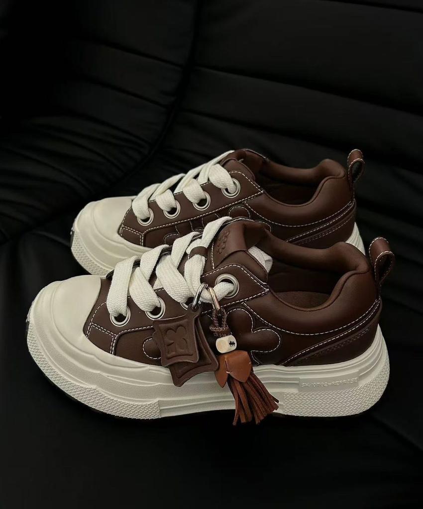 Retro Plum Blossom Canvas Shoes Ensemble Series Platform Small Dirty Shoes