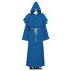 Halloween Cosplay Antikes Kostüm Mittelalterliche Mönchskutte Zaubererkostüm Priesterkostüm Set Rollenspiel