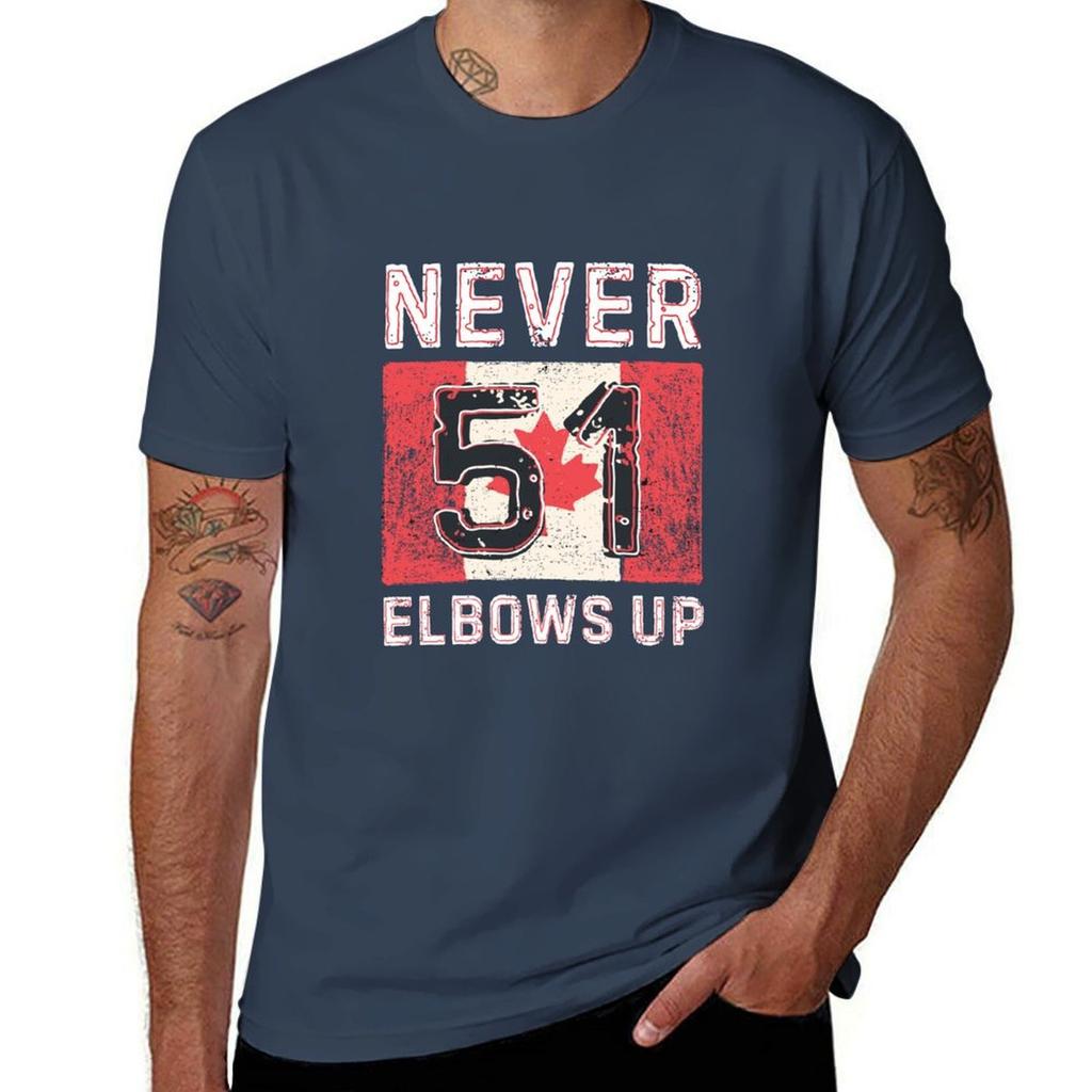 Elbows Up Canada TShirt Active Wear Sports TShirt for Men