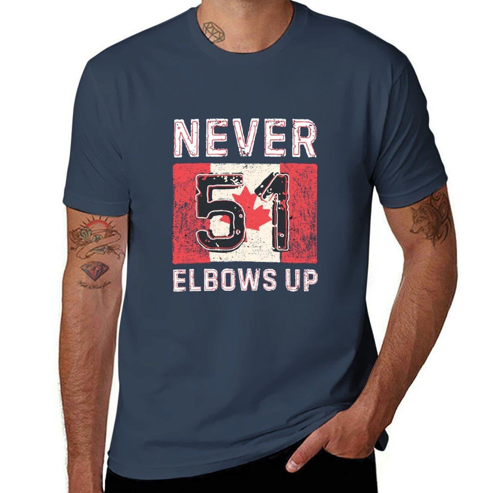 Elbows Up Canada TShirt Active Wear Sports TShirt for Men S