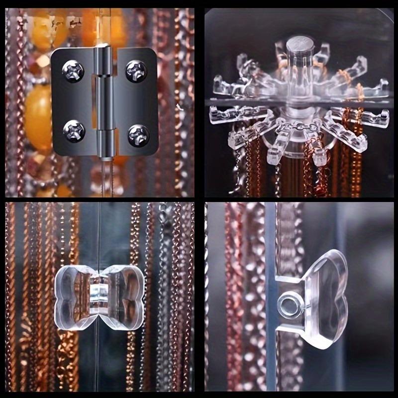 1pcs Transparent Jewelry Organizer Dustproof Necklace Bracelet Watch Display Stand Home Jewelry Storage Case